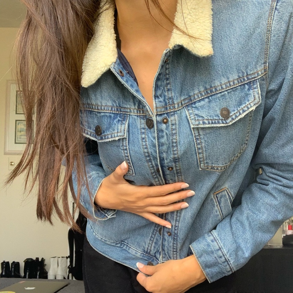 Sherpa Lined Jean Jacket